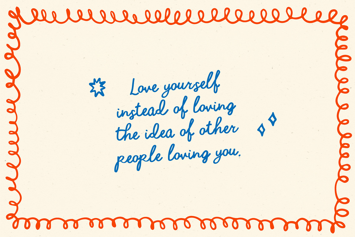 Winter party | Handwritten font, a Handwritten Font by JuliaVolkova (Photo 7 of 10)