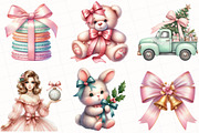 Coquette Christmas Clipart, an Illustration by OK Design (Thumbnail 4 of 5)