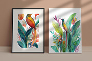 Exotic Botanical Bird Illustration, a Decorative Illustration by Housui Patterns (Thumbnail 7 of 12)