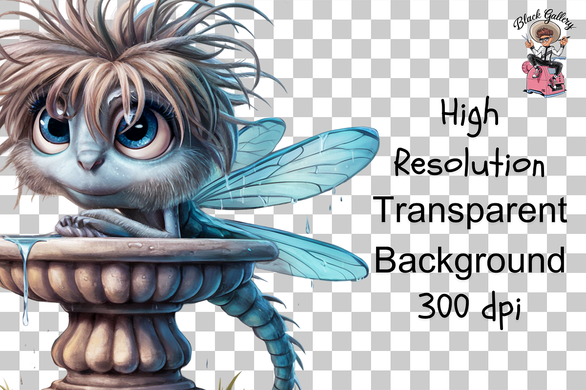 Funny Dragonfly PNG Bundle, a Graphic by Clipart Bloom (Photo 12 of 14)