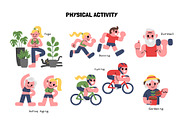 Longevity Lifestyle, a Healthcare Illustration by monkik (Thumbnail 4 of 6)