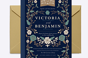 Vintage Library Wedding Suite, an Invitation Template by origamiprints (Thumbnail 3 of 3)