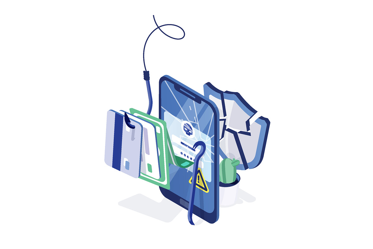 Phishing concept banner, a Technology Illustration by Good Studio (Photo 2 of 3)