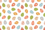Cute Easter eggs seamless patterns, a Pattern Graphic by Good Studio (Thumbnail 3 of 5)