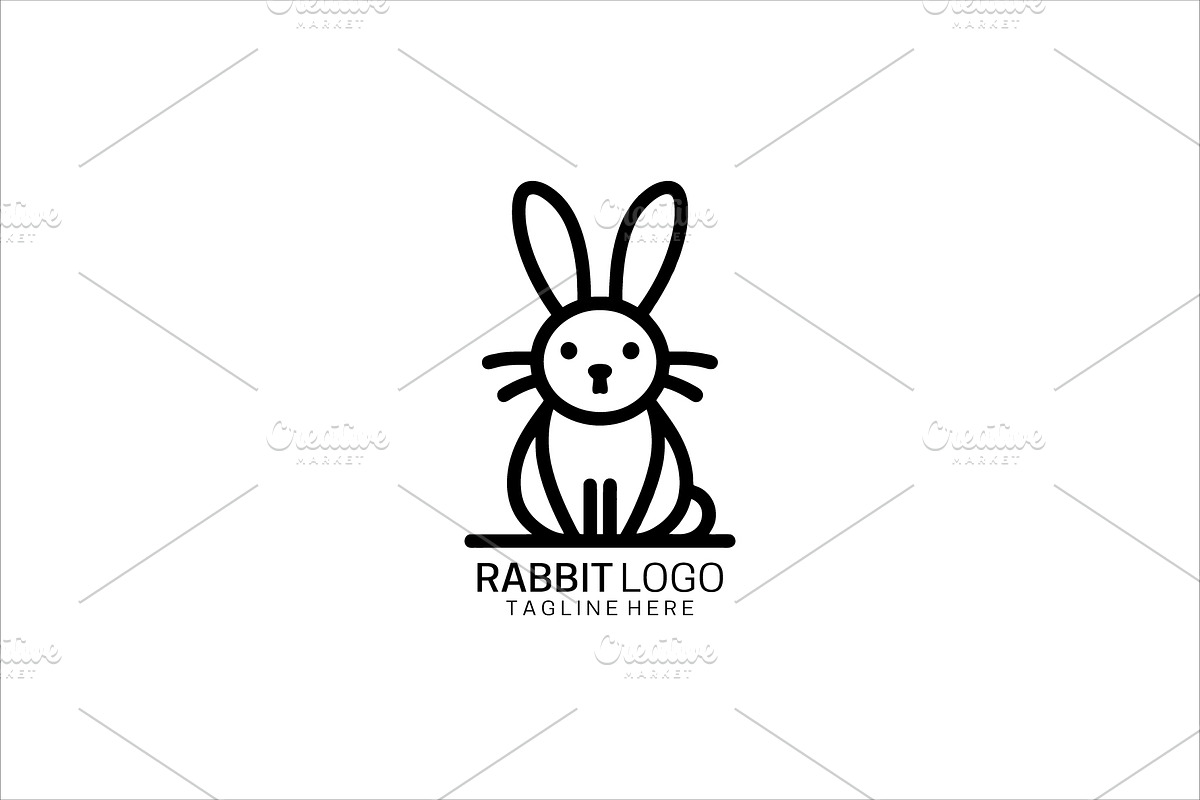 Rabbit Logo, a Branding & Logo Template by Vectorium Studio