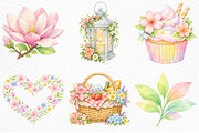 Pastel Spring Clipart PNG, an Illustration by Craft Nest (Thumbnail 4 of 6)