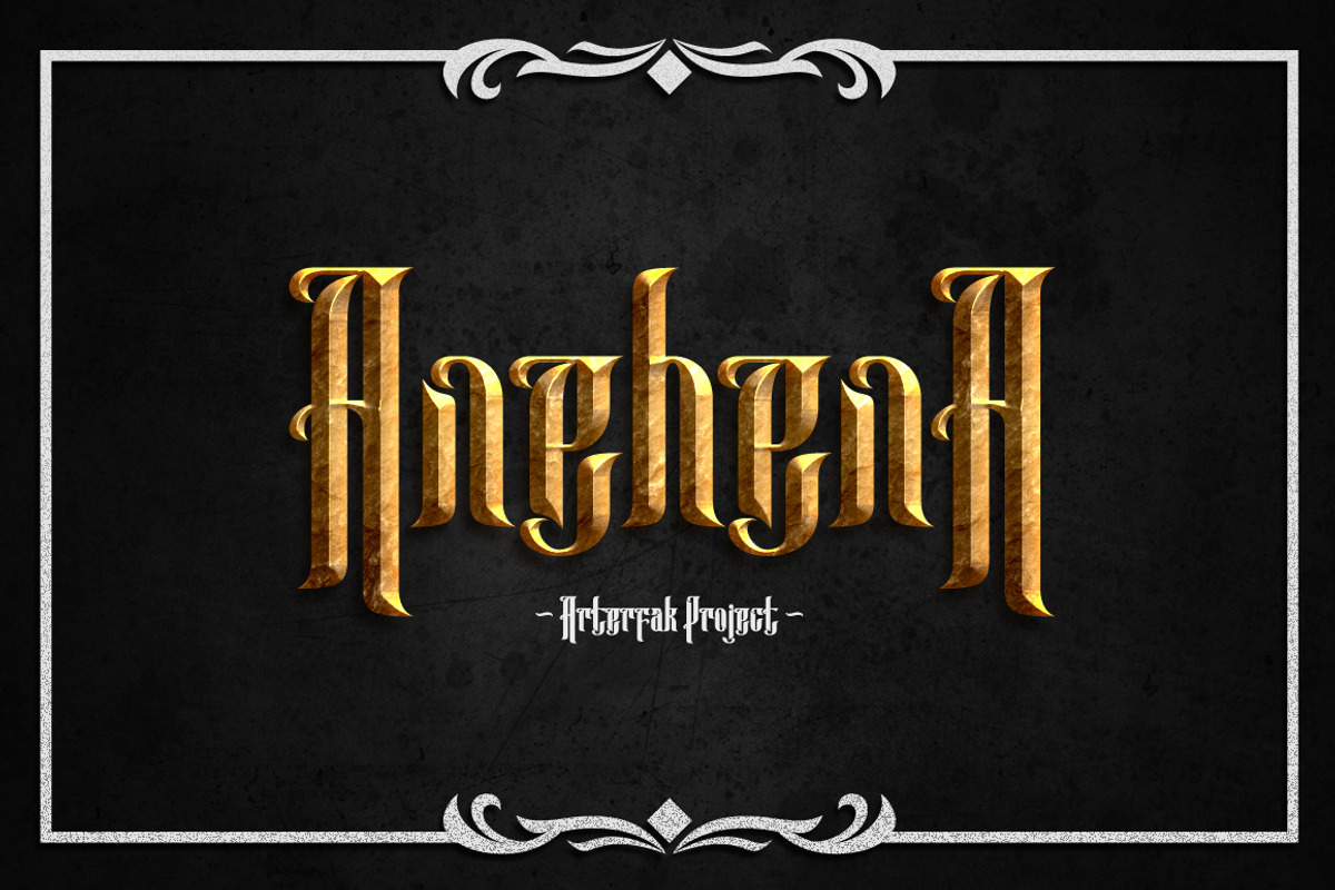 Anehena Typeface