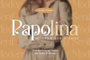 Papolina | Modern Serif Font, a Serif Font by Denustudios (Thumbnail 1 of 13)