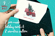 Set of Hand drawn Christmas tractors, a Decorative Illustration by Zimages (Thumbnail 5 of 7)