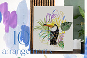La Costa abstract backgrounds birds, a Texture Graphic by Yuliya Derbisheva (Thumbnail 4 of 15)