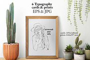 6 Typography cards and prints, a Graphic by Olillia (Thumbnail 4 of 4)