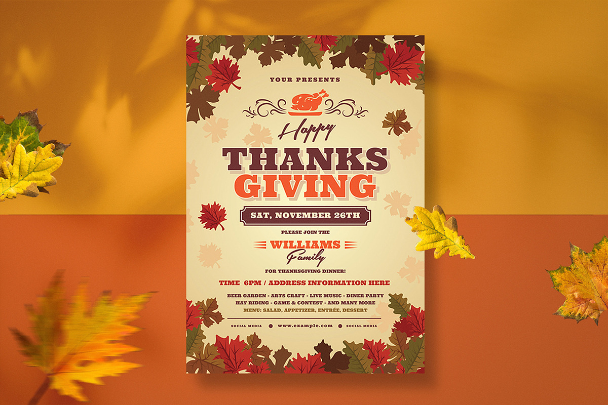 Thanksgiving Flyer, a Flyer Template by Totem Design Studio (Photo 3 of 5)