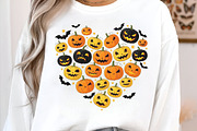 Halloween Pumpkin Heart PNG, an Illustration by Designworld (Thumbnail 2 of 6)