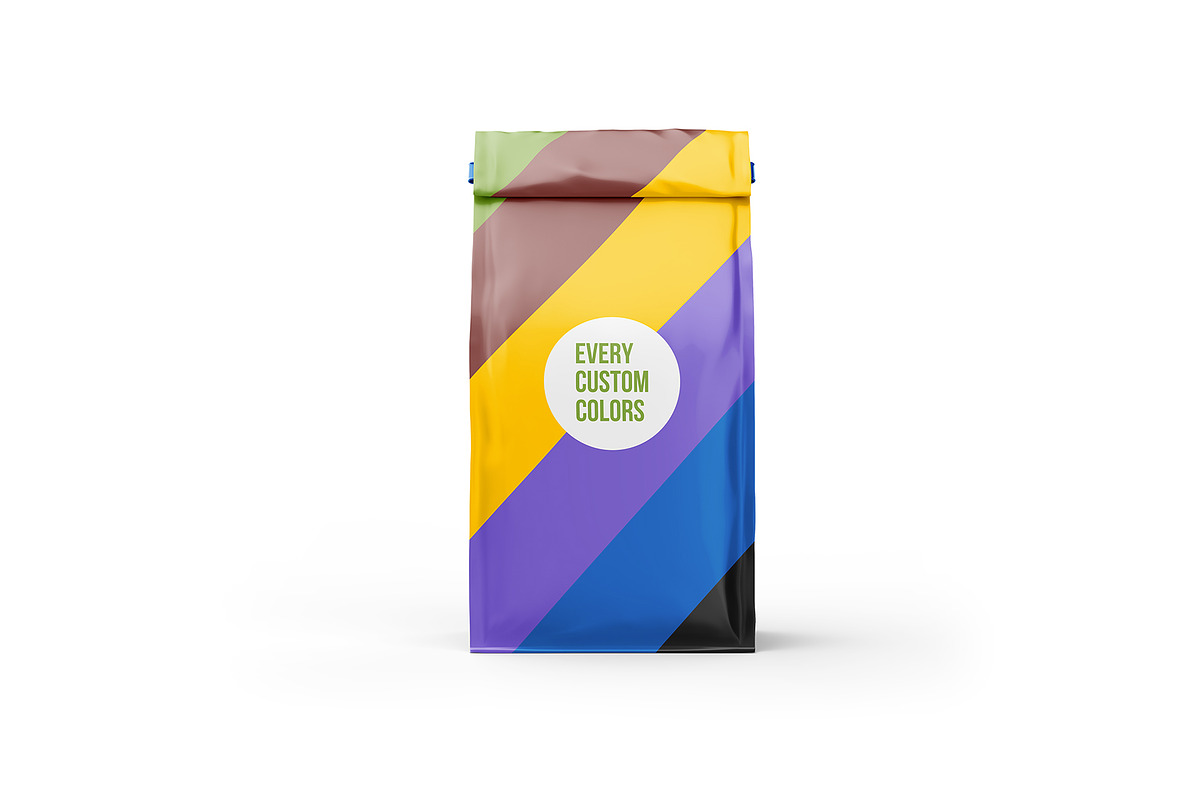 Coffee pouch mockup. Pack 6 PSD, a Cups & Container Mockup by easymock (Photo 12 of 12)