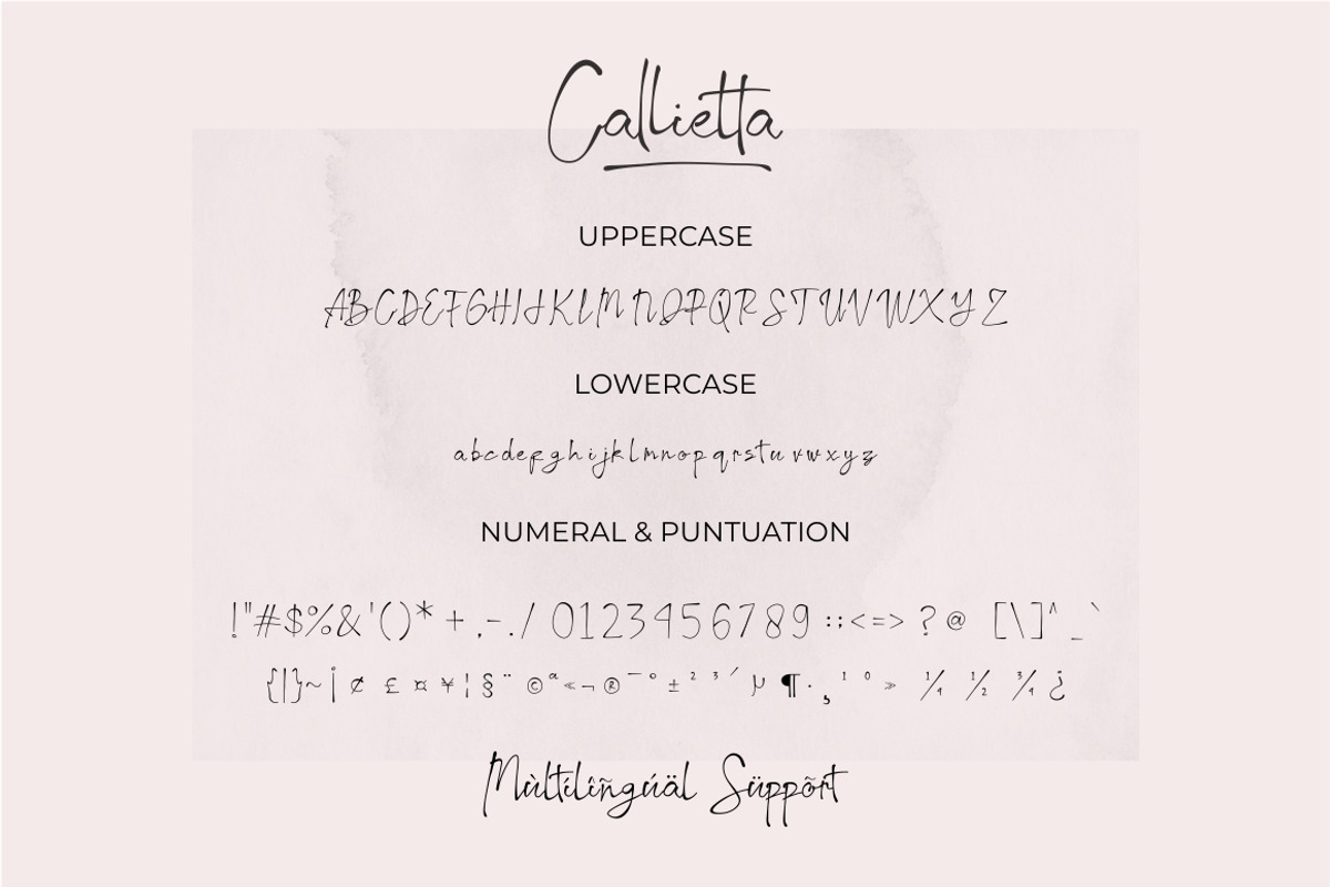 Callietta Handwritten Script Font, a Script Font by suhadidesign (Photo 7 of 8)