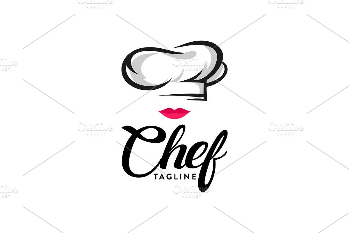 Chef Restaurant Logo Men And Woman, a Branding & Logo Template by zdson (Photo 2 of 2)