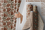 Chintz Florals – 3 Seamless Vector, a Pattern Graphic by one-touch (Thumbnail 1 of 10)