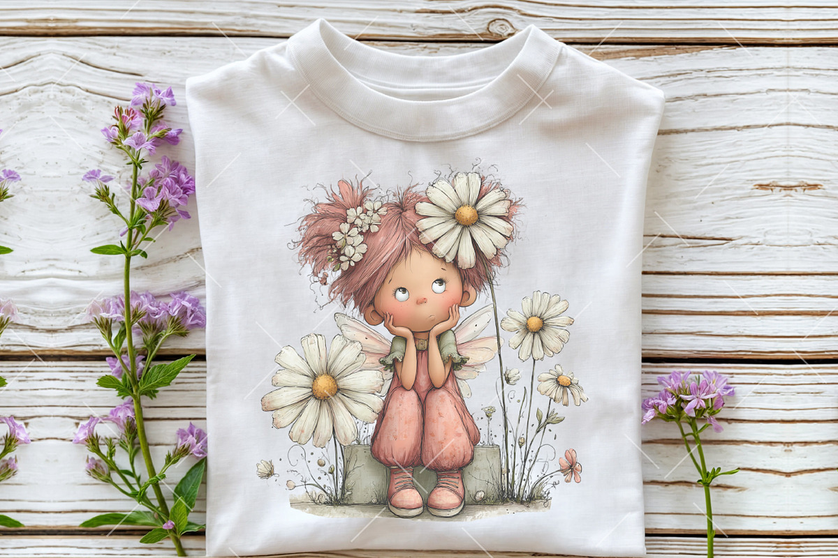 Whimsical Spring Fairy Clipart, an Illustration by OK Design (Photo 4 of 6)