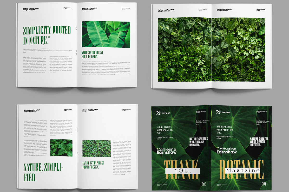 Elegant Botanical Magazine Layout, a Magazine Template by ContestDesign (Photo 3 of 3)