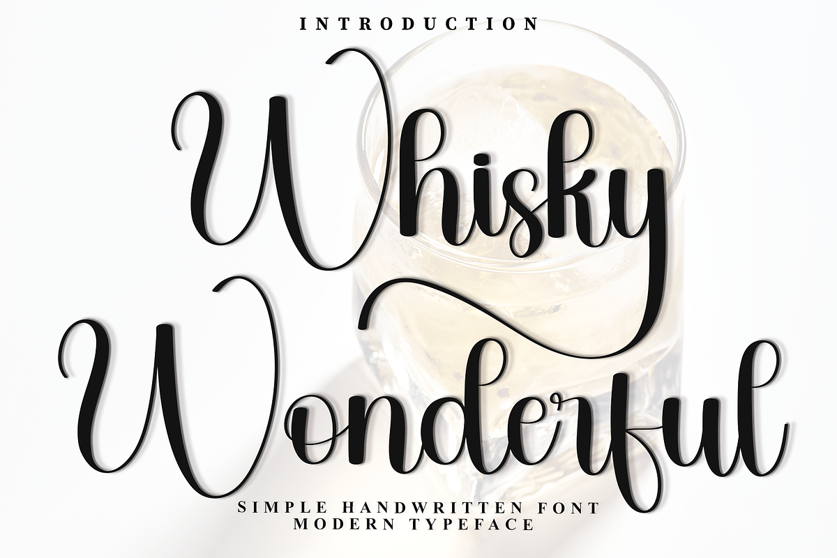 Whisky Wonderful, a Handwritten Font by InermediaSTUDIO (Photo 1 of 8)