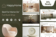 Happyhome Interior Design WordPress, a WordPress Template by ThemesRain (Thumbnail 1 of 3)