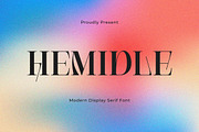 Hemidle - Modern Display Serif, a Serif Font by Jimoji (Thumbnail 1 of 11)