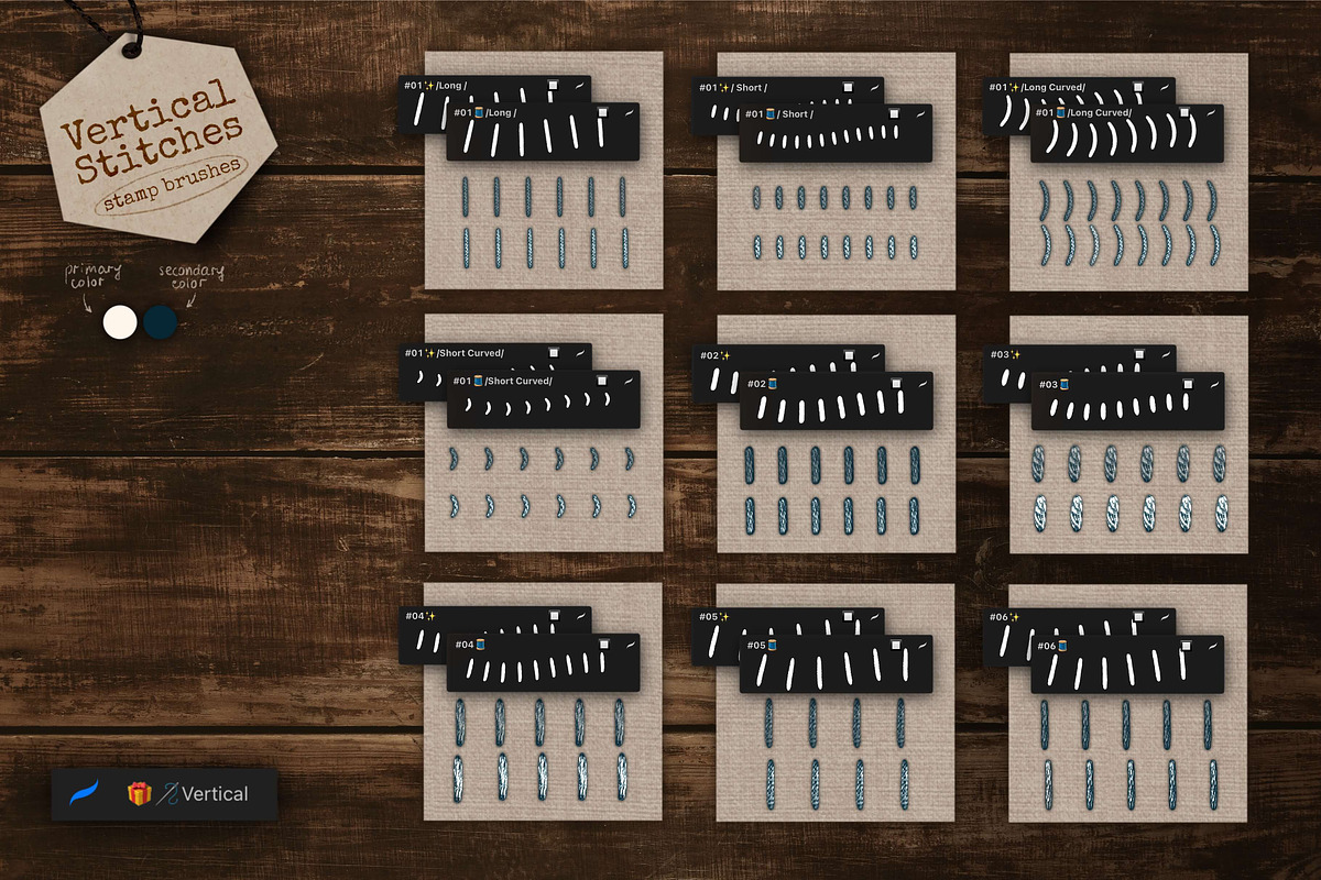 Embroidery Art Brushes For Procreate, a Brush Add-On by bokettori (Photo 27 of 42)
