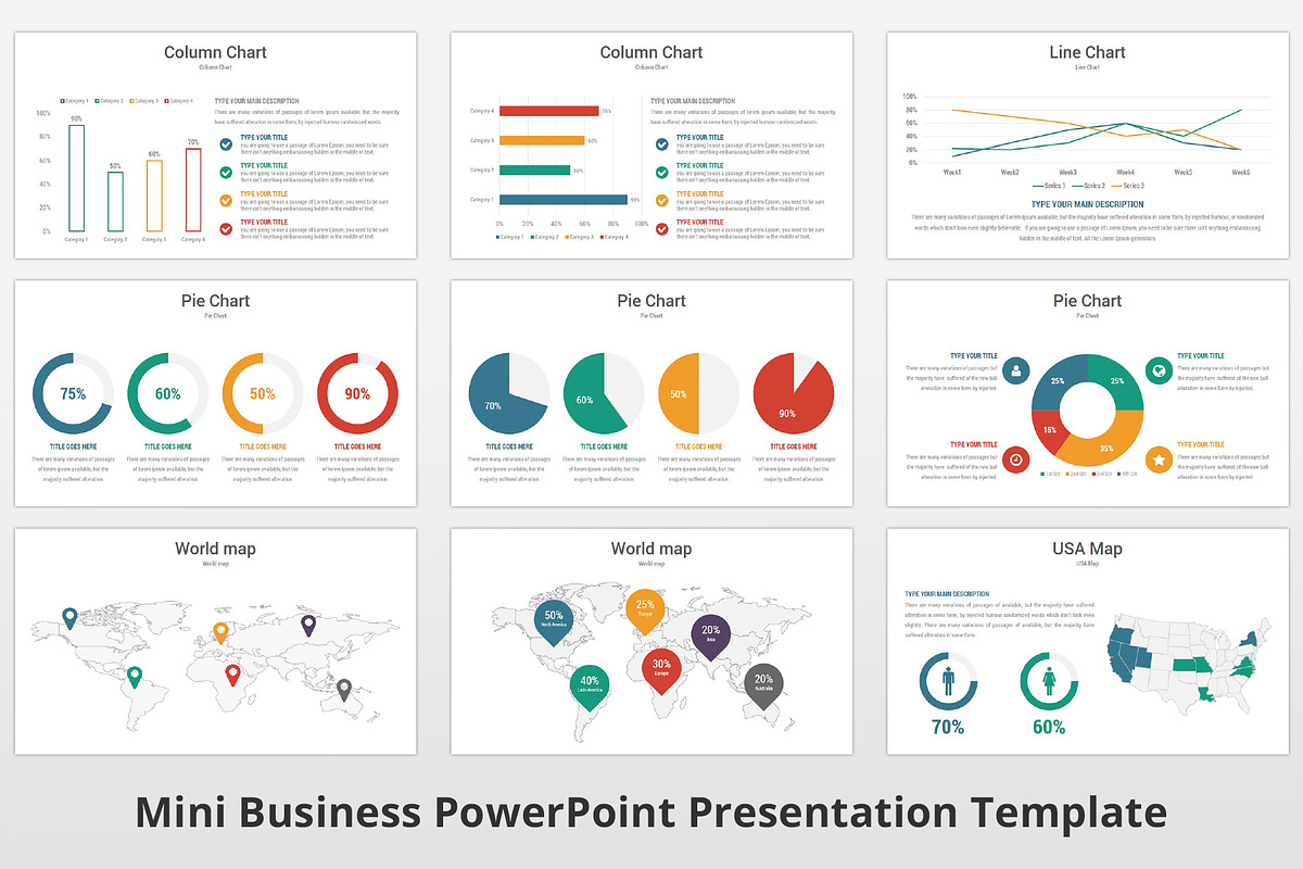 Mini Business PowerPoint Template, a Presentation Template by GraphicStan (Photo 24 of 30)