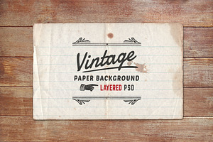 Vintage Paper Background Layered PSD, a Branding & Logo Template by DISTRICT 62 STUDIO
