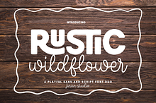Rustic Wildflower - Playful Font Duo