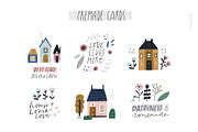 Cute houses and trees, a Decorative Illustration by Olia (Thumbnail 5 of 10)