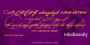Article10™, a Script Font by MINDCANDY (Thumbnail 2 of 2)