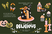 Wickedly Delicious Halloween, a Seasonal Illustration by CreaFlowDesign (Thumbnail 1 of 8)
