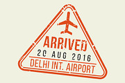 Passport Stamps & Travel Visa Signs, a Transportation Illustration by Kaushal Jangid (Thumbnail 6 of 14)
