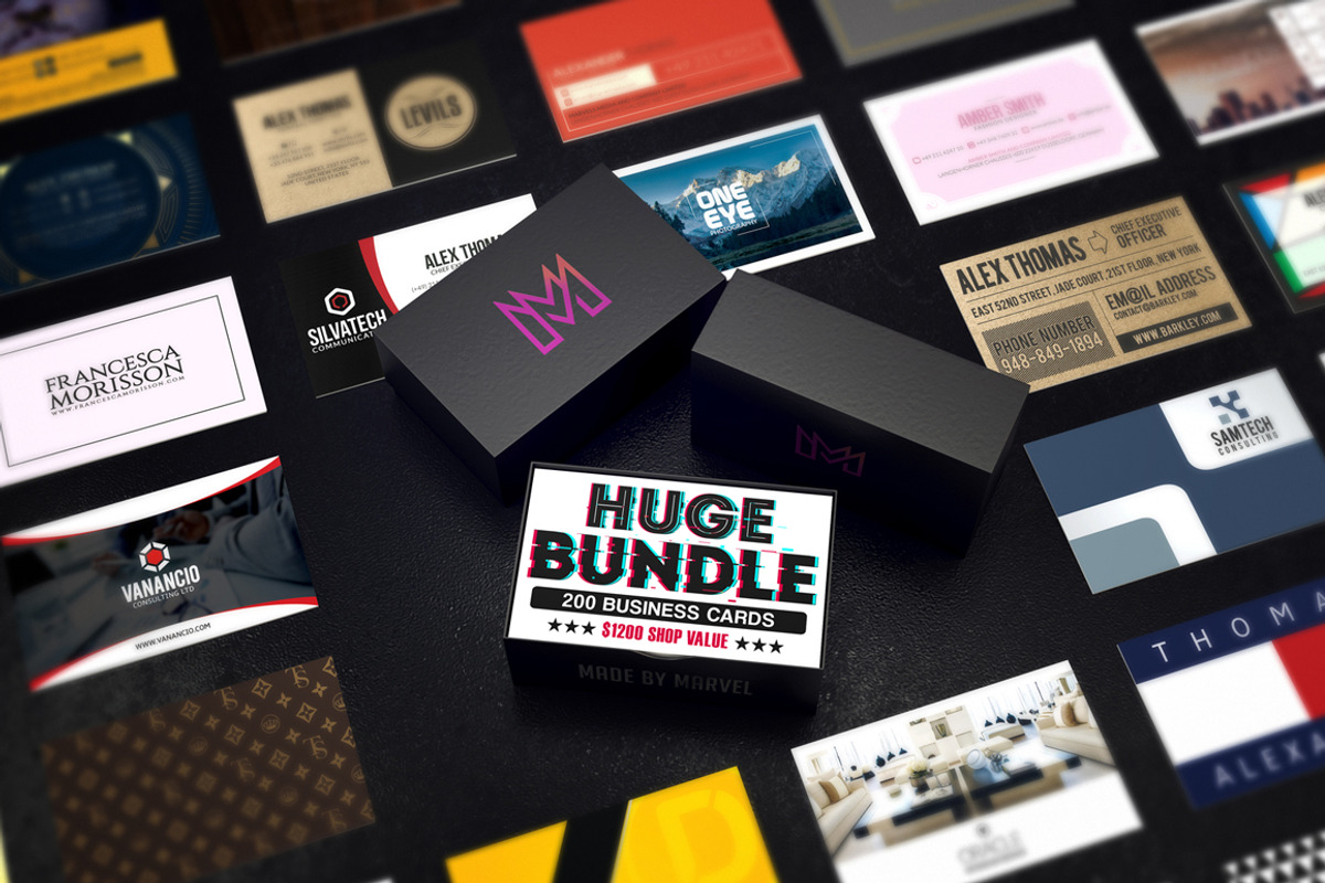 Gold And Black Business Card, a Business Card Template by Marvel (Photo 5 of 5)