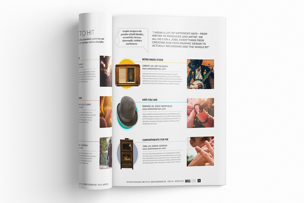 Magazine Template InDesign 05, a Magazine Template by Love Graphic Design (Photo 6 of 34)