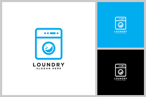 icon vector laundry logo vector, a Branding & Logo Template by quadrazo