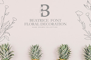 Floral Alphabet - BEATRICE