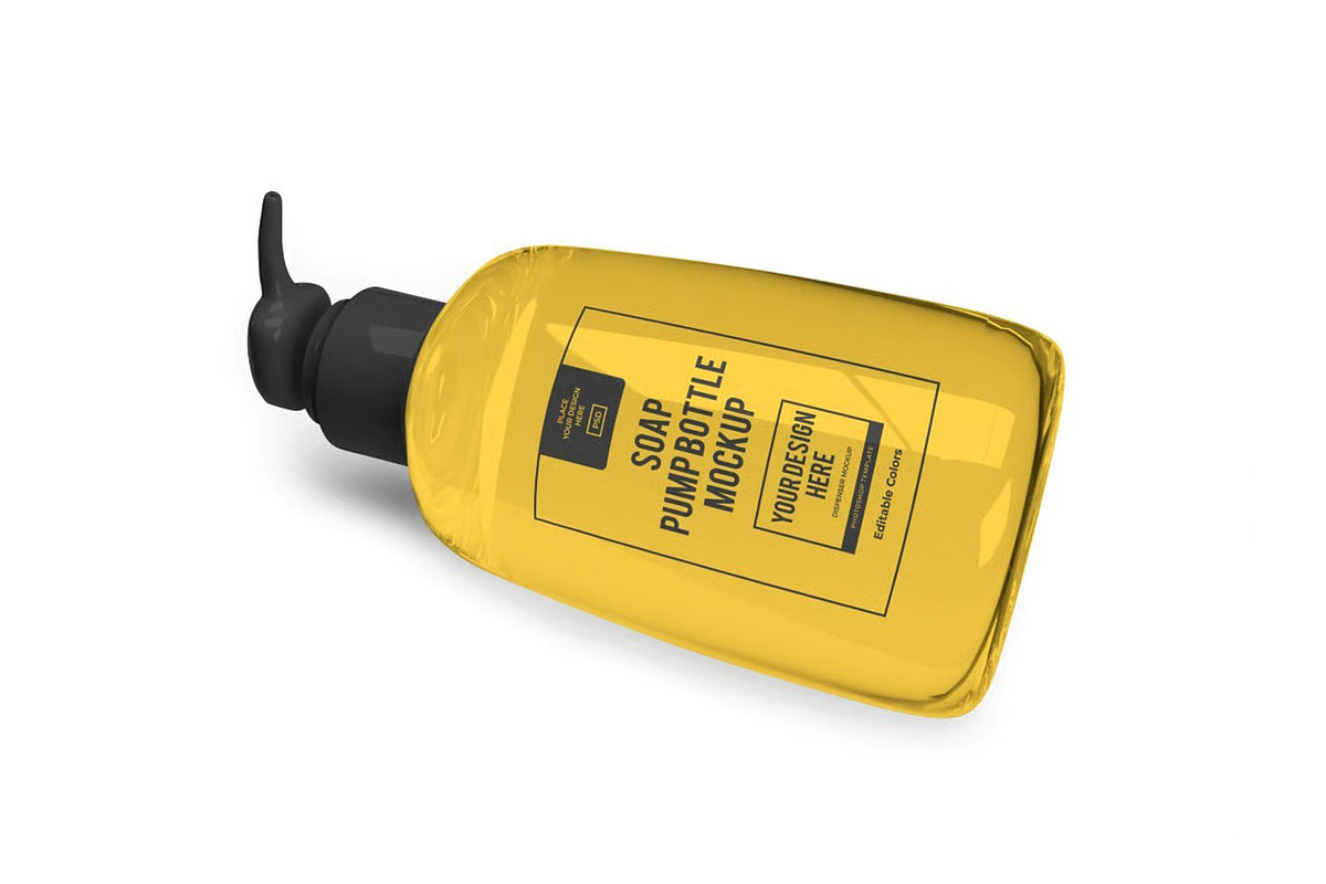 Soap Pump Bottle Mockup Template Set, a Household Mockup by DesignRushMarket (Photo 7 of 11)