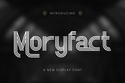 Moryfact - Display Font, a Sans Serif Font by Favo Write (Thumbnail 1 of 10)