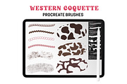 Procreate Stamps Western Coquette, a Brushes & More by Brush Lab (Thumbnail 3 of 7)