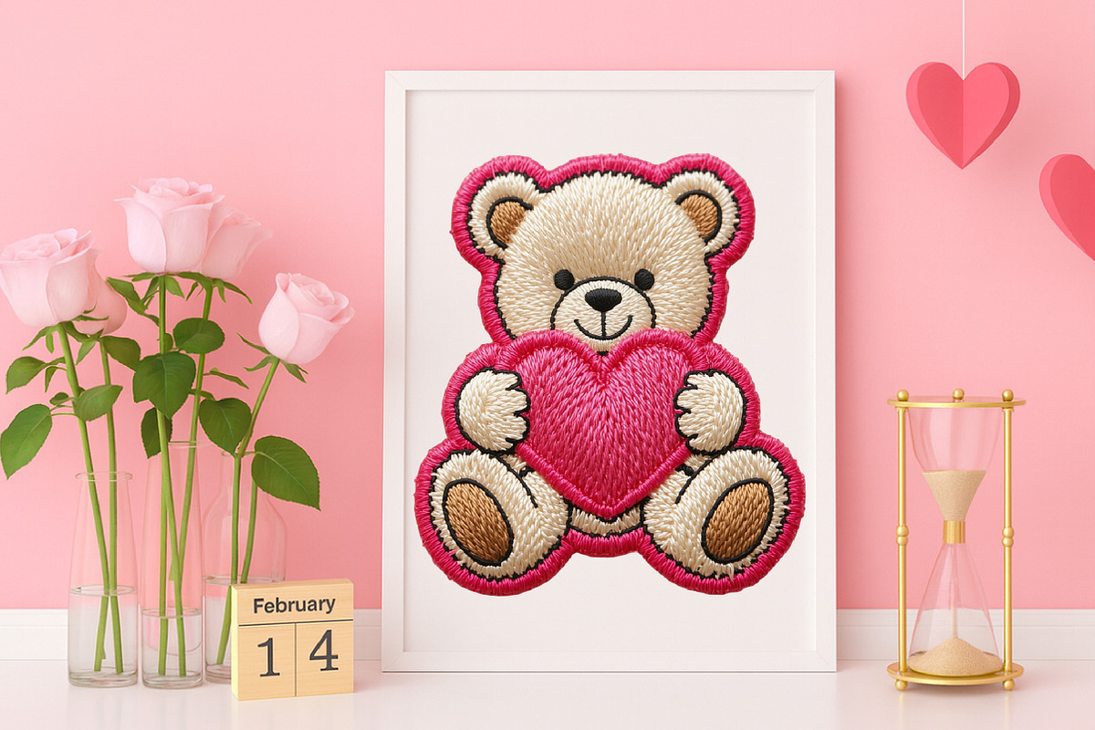 Valentine Teddy Bear PNG, an Illustration by Canvas Craft (Photo 7 of 7)