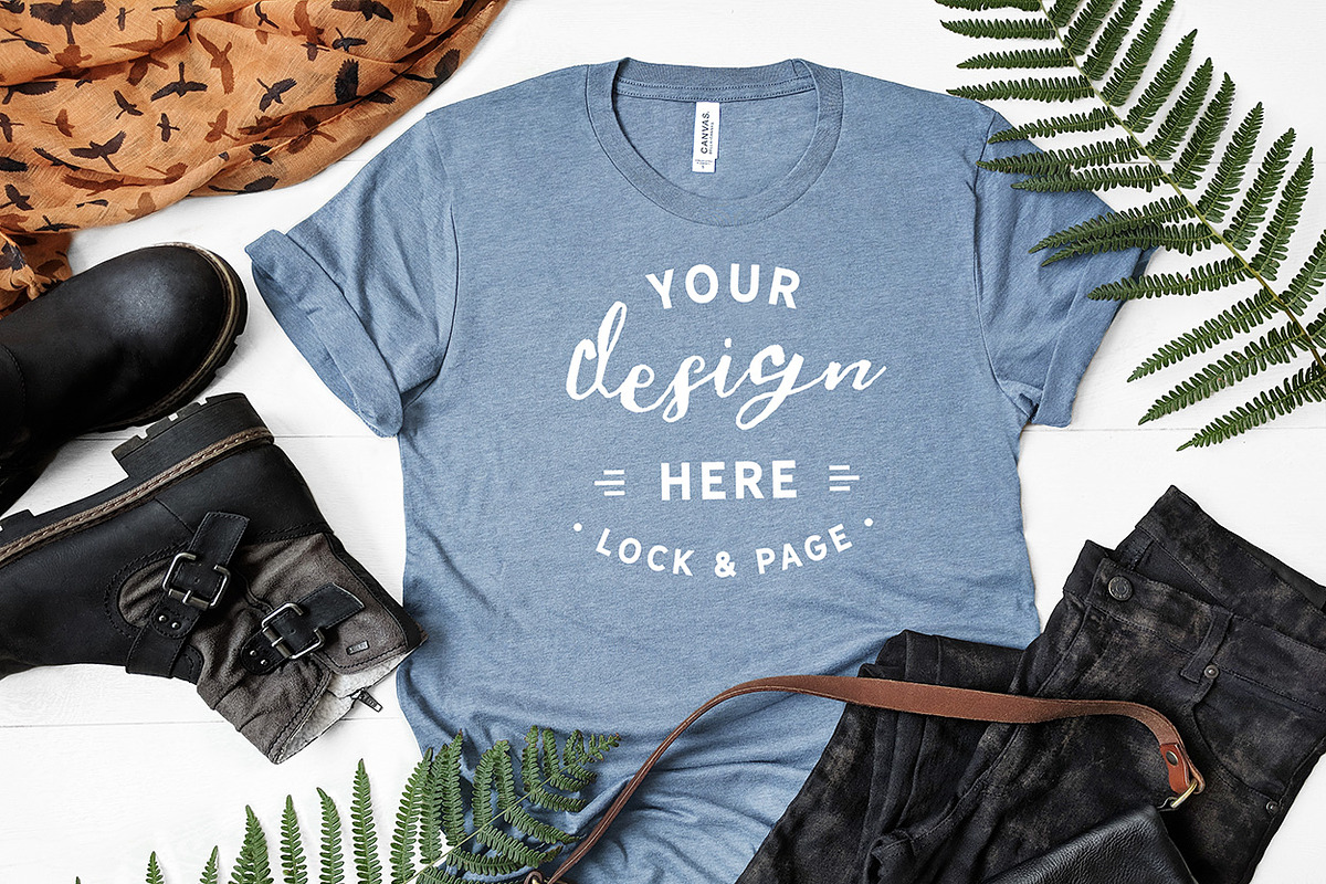 T-Shirt Mockup Bundle Bella Canvas, a Shirt Mockup by lock and page (Photo 24 of 71)
