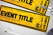 Golden Style Event Ticket, a Card Template by Tzochko (Thumbnail 4 of 5)