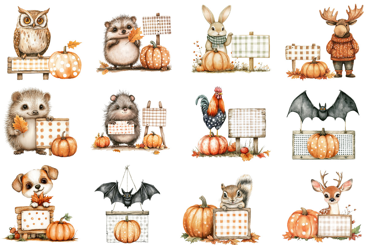 Autumn Fall Sublimation Clipart, an Illustration by Designworld (Photo 2 of 5)