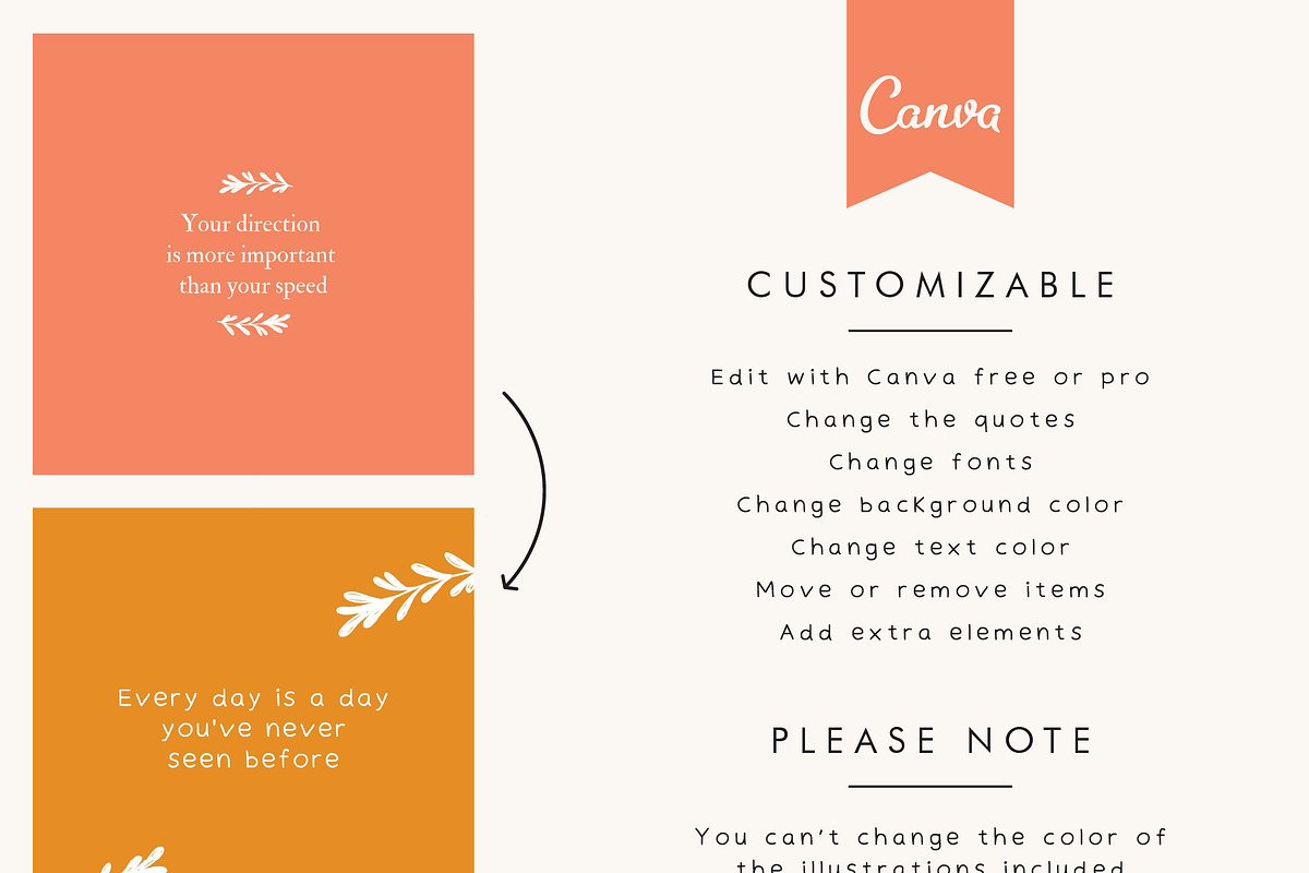 30 Instagram Post Templates in Canva, a Social Media Template by Irene Florentina Design (Photo 5 of 5)