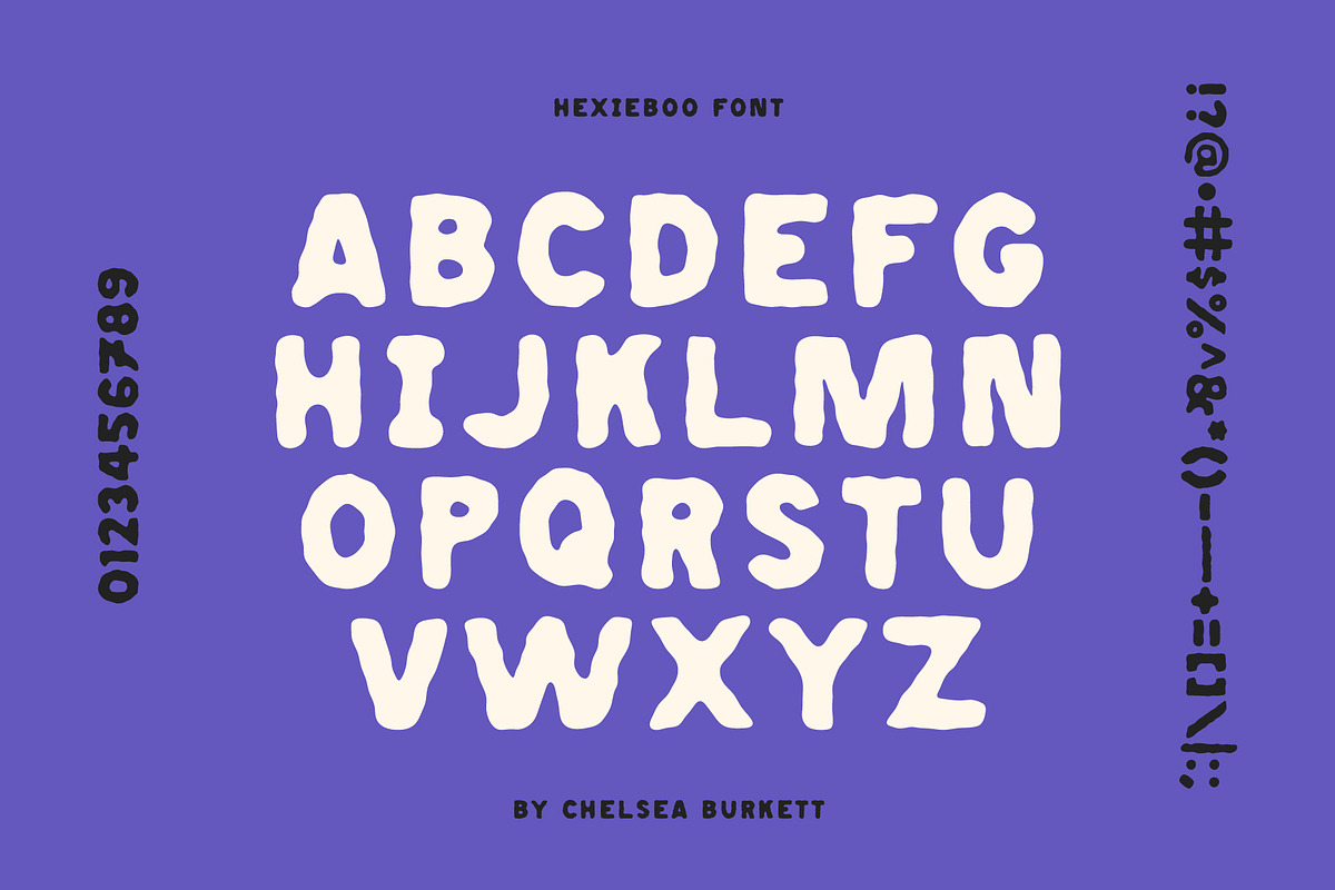 Hexieboo Font, a Sans Serif Font by Chelsea Burkett (Photo 2 of 6)