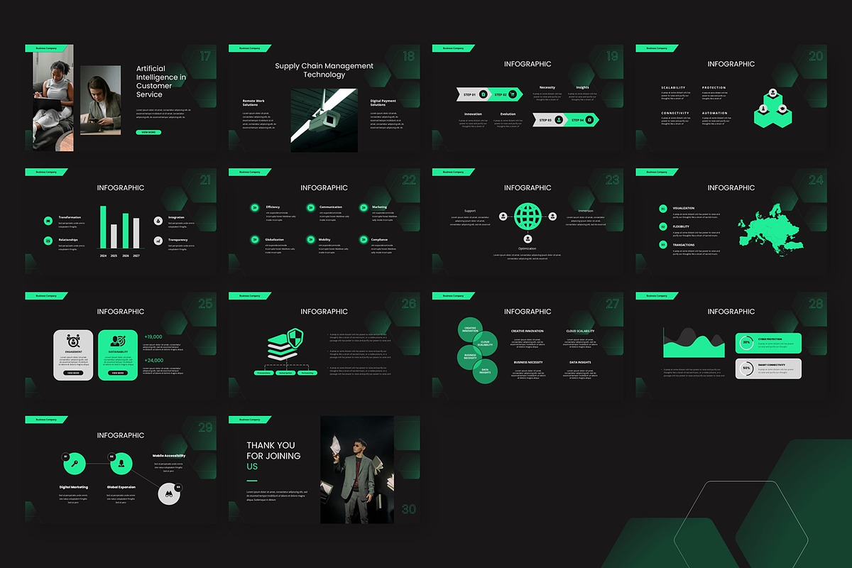 Modern Shape - Google Slide, a Presentation Template by AQR Studio (Photo 3 of 3)