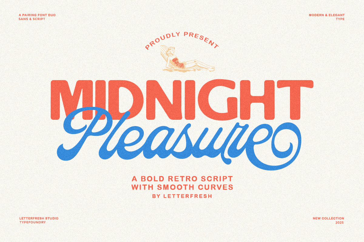 Midnight Pleasure - Font Duo!, a Script Font by Letter Fresh (Photo 10 of 10)
