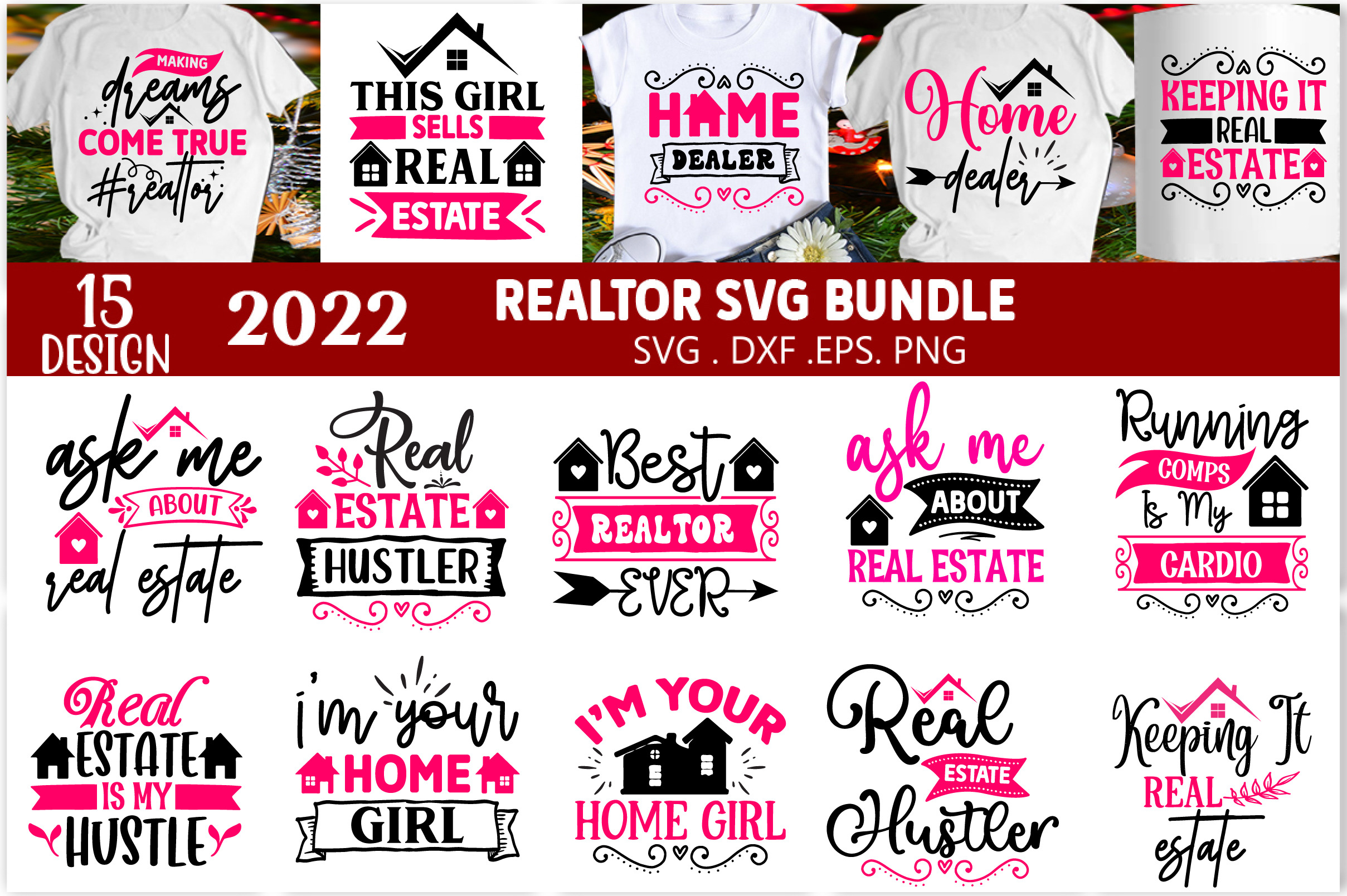 Real Estate SVG Bundle, Realtor Svg | Creative Market